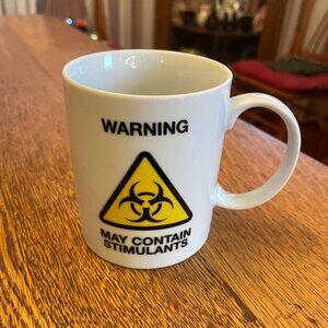 Warning: May Contain Stimulants Coffee Cup Mug by NPW